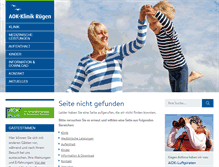 Tablet Screenshot of aok-klinik.de